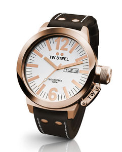 【貨物輸送無料】tw steel ceo twce1017 ip rose herrenuhr leder braun neu