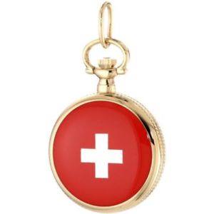 【貨物輸送無料】catorex womens 675612418121 les petites brass swiss flag pendant watch