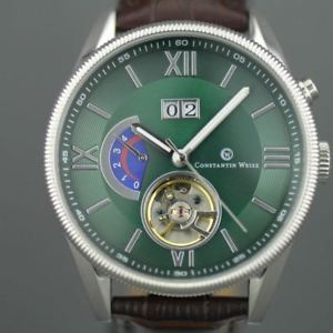 【貨物輸送無料】constantin weisz gents automatic 22 jewels open heart wrist watch