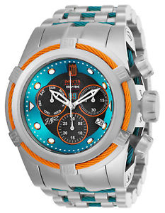 【貨物輸送無料】25307 invicta53粍 mens jason taylor excursion silver blue inserts steel watch