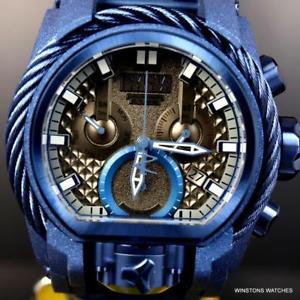 【送料無料】invicta reserve bolt zeus magnum blue sandblasted steel swiss mvt 52mm watch｜hokushin