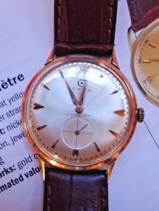 【送料無料】vintage 1950s 18k solid gold cyma tavannes cymaflex cal 458 17j 33mm case 87,989円