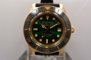 【送料無料】nethuns scuba 500 sb512 500m bronze diver 42mm ceramic bezel