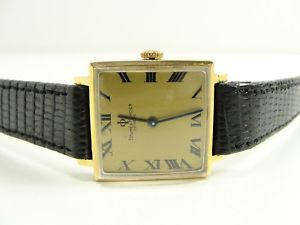 【送料無料】elegante baume amp; mercier geneve 18kt gold handaufzug vintage watch orologio