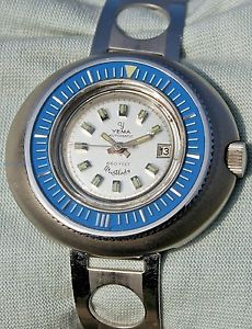 【送料無料】rarissimo orologio yema automatic anni 70 cassa tipo philip watch sub 660 feet
