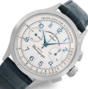 【送料無料】lambertiorologiai mod 50617b olive cronografo meccanico per medici