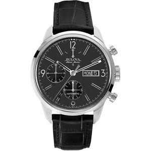 【送料無料】bulova accuswiss 63c115 mens gemini day date automatic chronograph watch｜hokushin