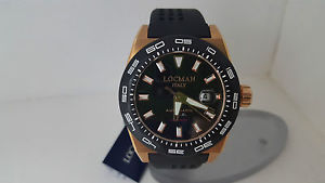 【送料無料】orologio locman stealth 215 nero acciaio silicone fondo titanio 300 metri watch