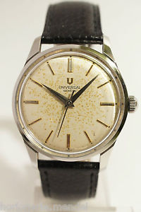 【送料無料】universal geneve acier, trs bon tat, annes 50