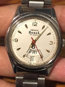 【送料無料】vintage ernest borel automatic daydate men watchrun