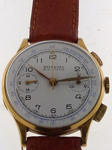 【送料無料】rosk wille freres chrono oro 18k