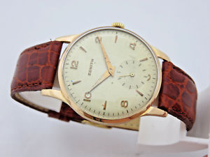 【送料無料】zenith in oro 18 kt anni 50 manuale orologio uomo 35 mm revisionato 109,990円