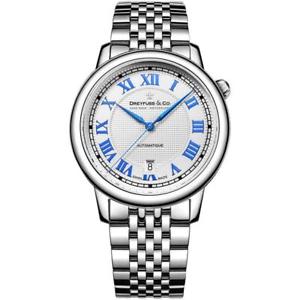 【送料無料】dreyfuss automatic watch 1925 stainless steel silver dgb001481