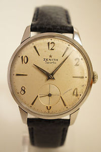 【送料無料】zenith sporto acier, trs bon tat, annes 60