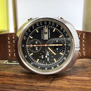 【送料無料】rare vintage godiva chronograph swiss made watch 38mm 7750eta