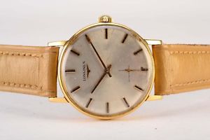 【送料無料】rare vintage longines 34mm cal 30l 18k solid yellow gold manual winding watch
