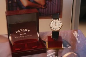 【送料無料】rotary solid gold 9kt box amp; warranty papers 1970 battery canged june 2018