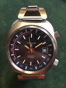 【送料無料】montre vintage fresard g2 20atm military skin diver fe4611a acier automatique