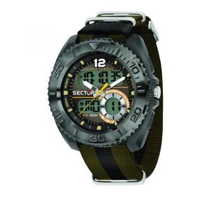 【送料無料】orologio solo tempo, digitale uomo sector ex99 r3251521003 marrone amp; blu|hokushin