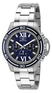 【送料無料】invicta specialty 15057 mens navy blue roman numeral chronograph watch|hokushin