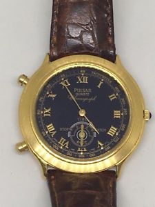 【送料無料】pulsar chronograph quartz watch v6917010|hokushin