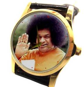 【送料無料】sri sathya sai baba of puttaparthy original photo art collectible wrist watch|hokushin