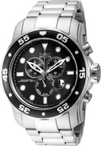 【送料無料】invicta pro diver mens quartz chronograph 300m stainless steel watch 15081｜hokushin