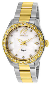 【送料無料】27448 invicta 35mm womens angel goldtone and silver stainless steel watch｜hokushin