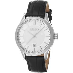 【送料無料】*mistery gift* orologio uomo liu jo luxury madison tlj1093 vera pelle nero class｜hokushin