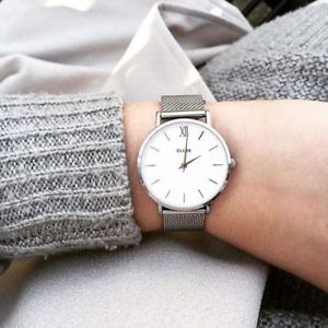【送料無料】orologio cluse cl30009 minuit donna silver mesh acciaio 33mm ladies nuovo medio 20,576円