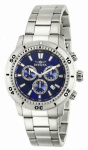 【送料無料】invicta specialty 10362 mens round dark blue chronograph date analog watch｜hokushin