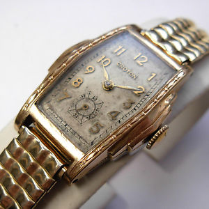 【送料無料】vintage 1930s swiss croton men&rsquo;s stepcase art deco watch｜hokushin 20,985円