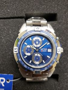 【送料無料】sector 202 blue chronograph