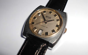 【送料無料】alte schne herren bwc automatic edelstahl vintage 60er swiss uhr｜hokushin