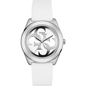 【送料無料】orologio guess g twist w0911l1 watch silicone bianco donna uomo 40 mm｜hokushin