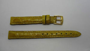 【送料無料】bracelet montre en crocodile jaune de marque morellato t12 mm｜hokushin 19,586円