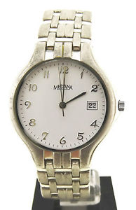 【送料無料】medana, 3 bar water resist, herrenuhr, stahlgehuse, quarzuhr