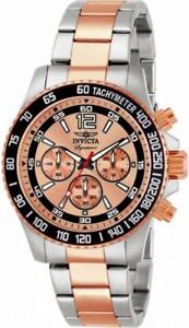 【送料無料】invicta signature ii 7409 mens chronograph analog rose gold tone watch｜hokushin