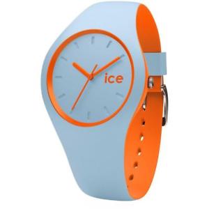 【送料無料】orologio ice watch duo icduooes silicone celeste arancione regular sub 100mt
