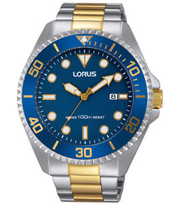 【送料無料】lorus herrenuhr bicolor rh937gx9