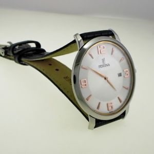 【送料無料】orologio festina quartz cassa acciaio ipoallergenico, cinturino in pelle 21,445円