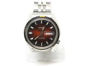 【送料無料】swiss made gents carronade 25 jewels automatic watch, day amp; date 3h, ssteel