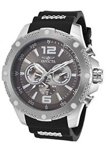 【送料無料】invicta mens iforce chronograph 100m stainless steel polyurethane watch 19656