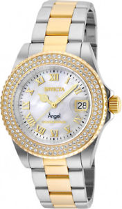 【送料無料】invicta womens angel analog 200m s steel goldsilver two toned watch 24616