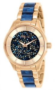 【送料無料】invicta womens angel quartz two tone stainless steel 100m watch 25243