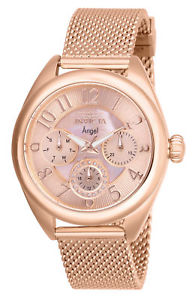 【送料無料】27454 invicta 35mm womens angel rosetone stainless steel watch