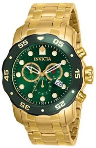【送料無料】invicta mens 80072 pro diver analog display swiss quartz gold watch