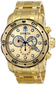 【送料無料】invicta mens pro diver chronograph gold plated stainless steel watch 80070 20,986円