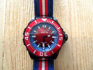 【送料無料】mens invicta pro diver rotating bezel wr100 stainless steel 18617