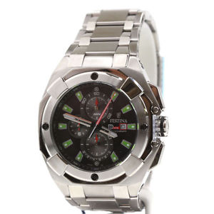 【送料無料】 festina watches f16351b chronograph silver